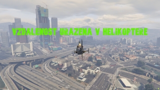 Vzdálenost uražená v helikoptéře na FiveM