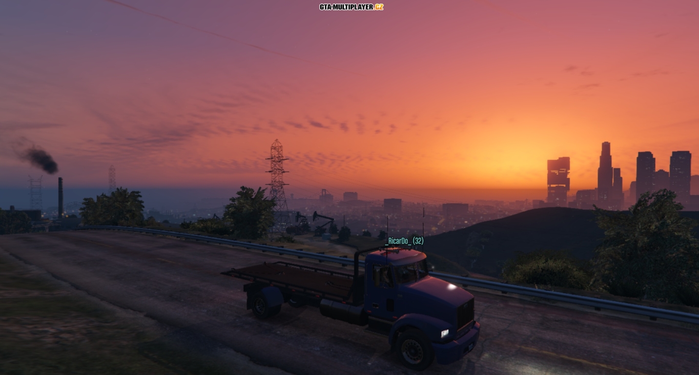 Dnešní západ sluníčka nad Los Santos <3