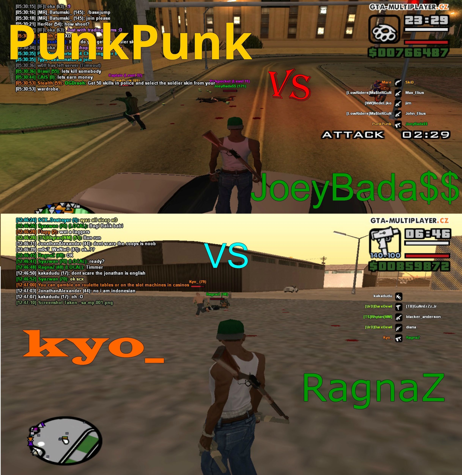 Gg PunkPunk and Kyo_ in 1v1