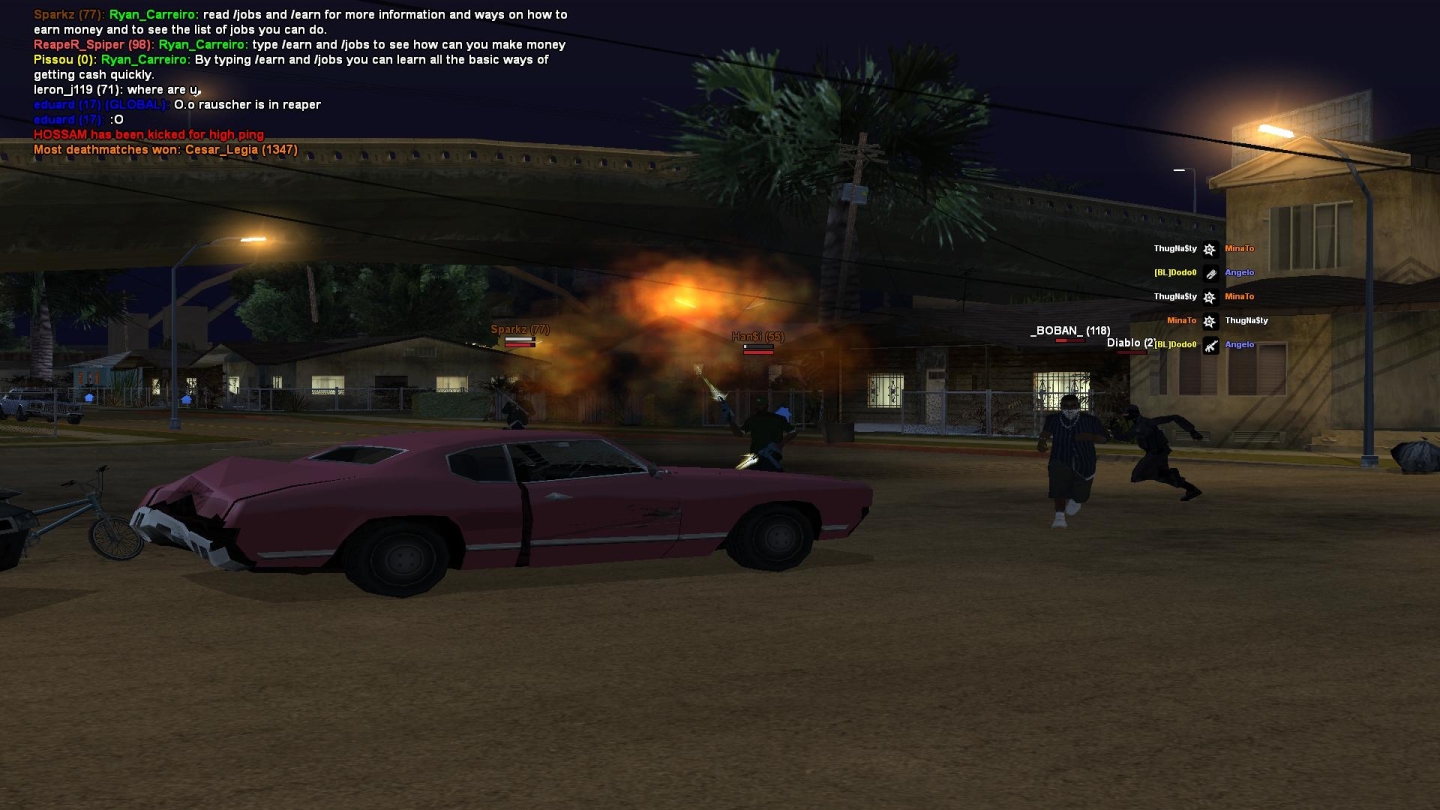 Grove street got attacked by Da nang boys