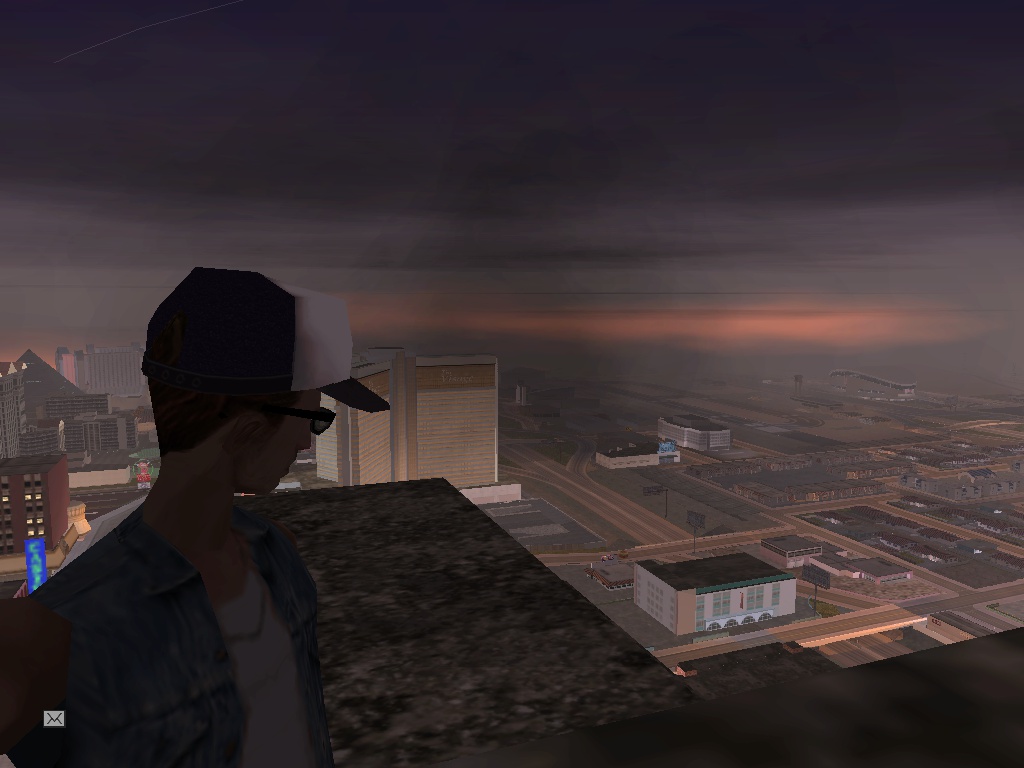 View of cloudy Las Venturas