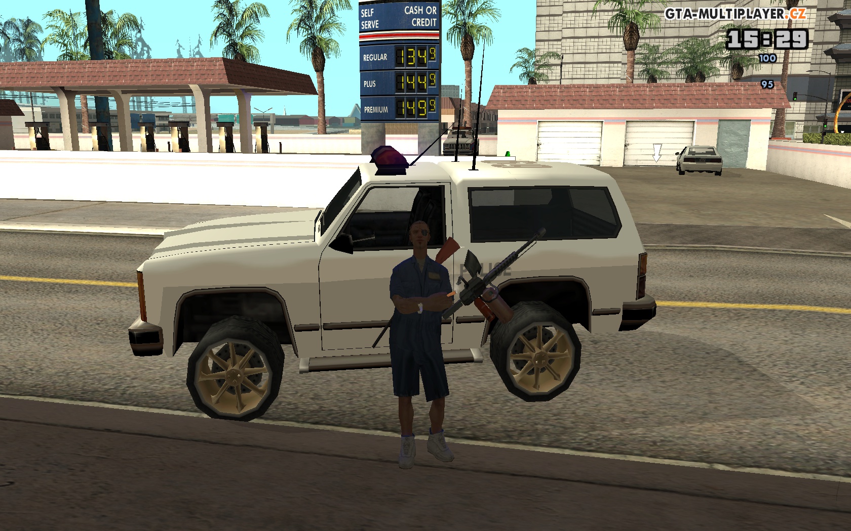 Full White Police Rancher