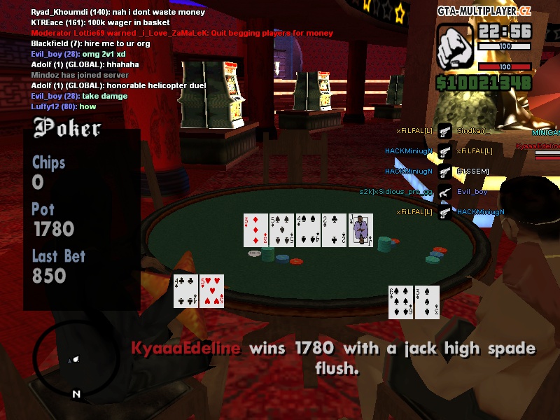 any admin help bug in poker Here how he win!!!