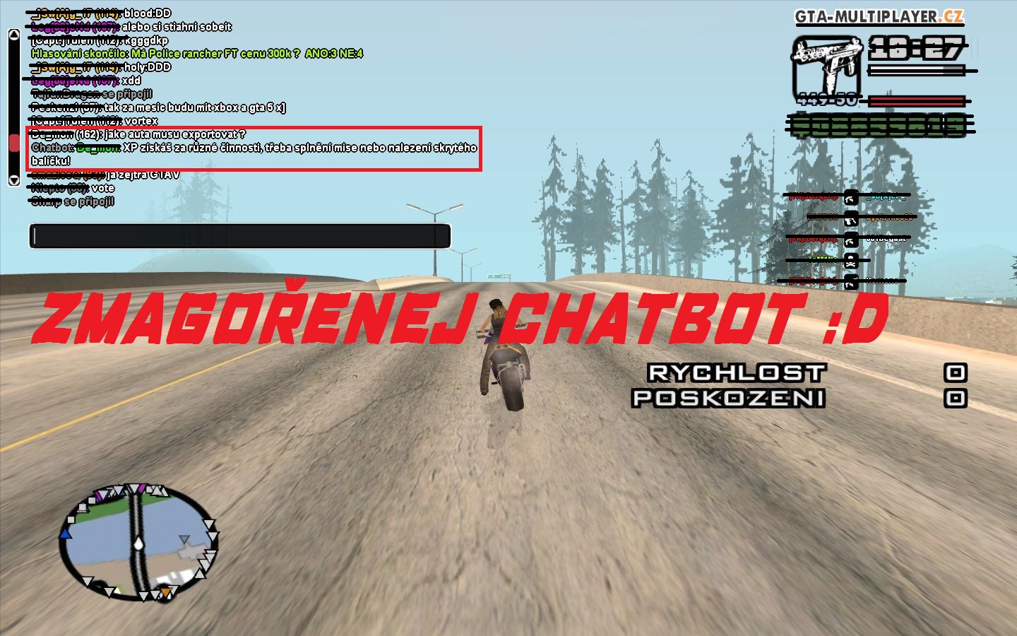 Zmagořenej chatbot :D