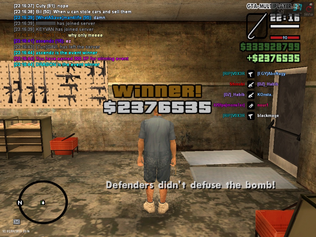 My biggest prize winning on events. Bomb The Base