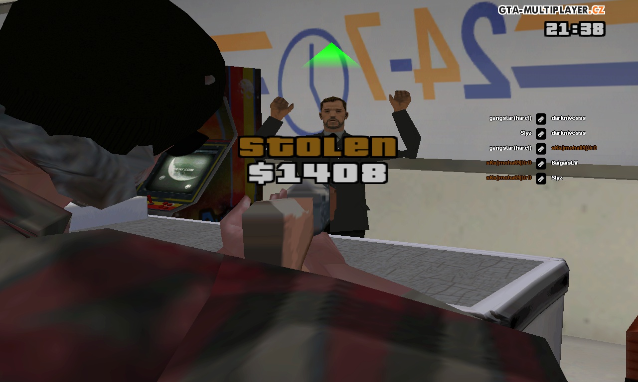 Robbing a shop in first person!