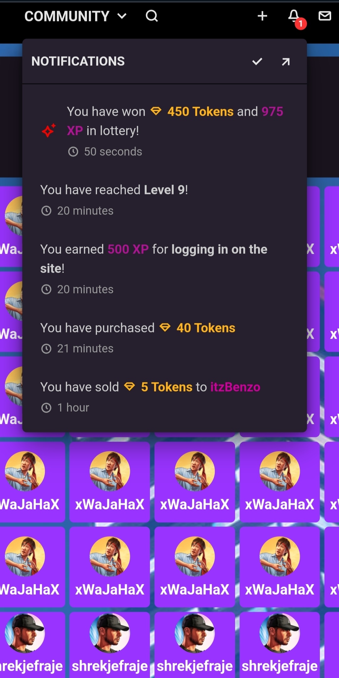 450 TOKENS FOR DA WIN!