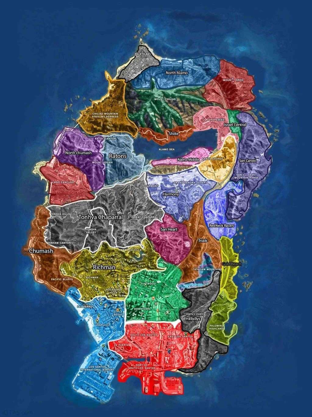 Gta 5 map territories 