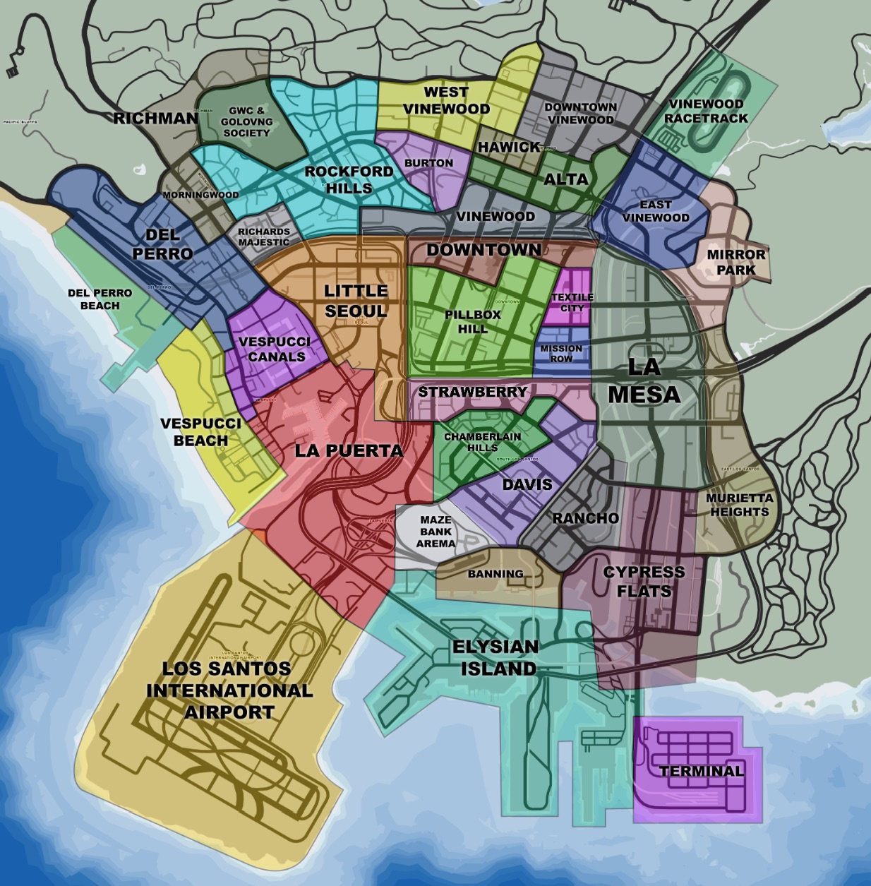 Gta 5 Los santos territories 