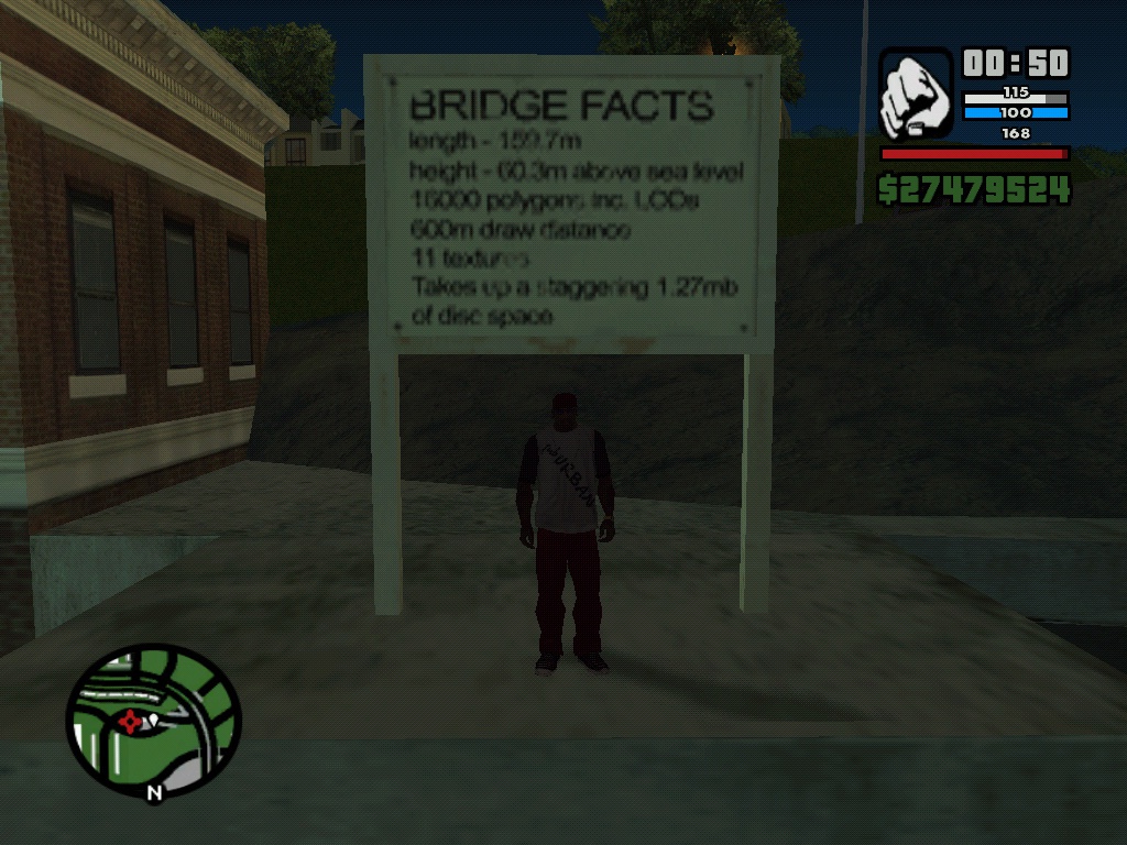 GTA SA- Easter Egg Bridge Facts SF