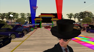 A day in a car show.
