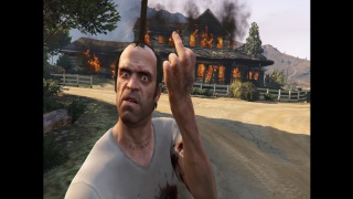 Selfie with Trevor after buring the O'Neil Brothers House