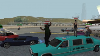 Los Santos Mafia attending the party