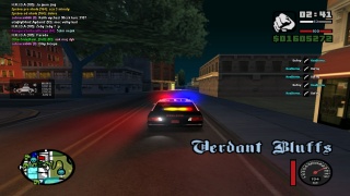 Police interceptor responding