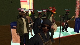 In the party ;)