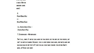 New SAMP's slang and swearing word (Try to zoom more if you will see)
