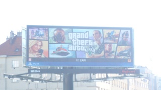 GTA V billboard Praha