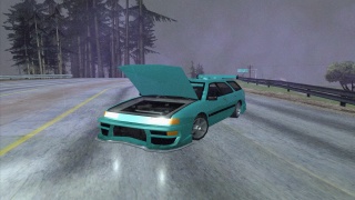 It's raining, and I have a problem with the engine.
