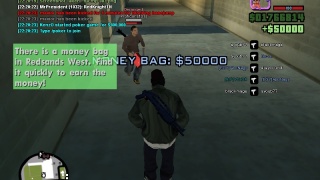 Money bag in Redsands West