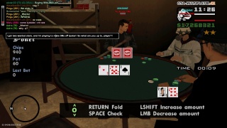 Me playing a /poker game for 3Ms while I got 2 wanted stars