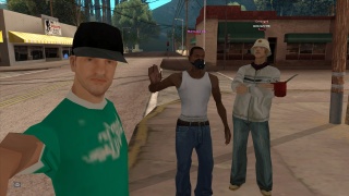 Chilling with friends after the heist