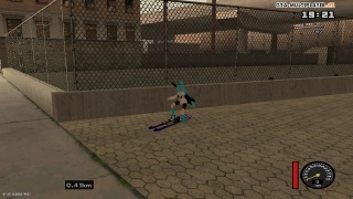 Hatsune Miku running on ski in SAMP WTLS :)