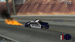 205 on fire "literally"