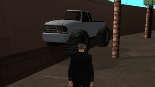 Stuck Truck xD Spawn's here. A wall hack xD 