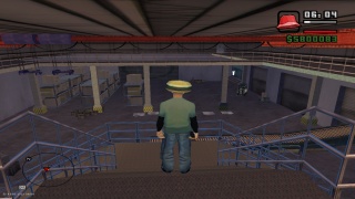 Burger man in his warehouse