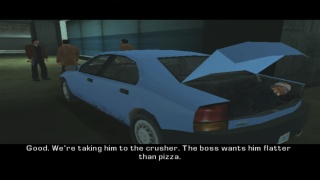 Salvatore Leone kidnapped in the back of a Kuruma!