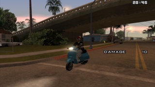 Cruising down the street with my faggio