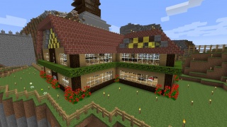 Můj nový dům na jiném minecraft serveru