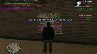 Sprayed 100 tags 