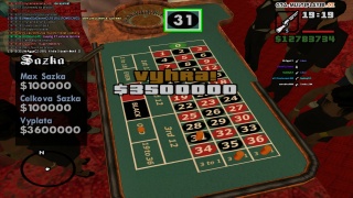 Ruleta výhra $3,5M :)