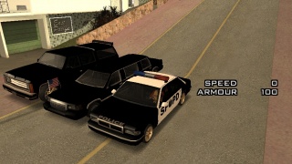 Congress Limo with 2 other black rides.