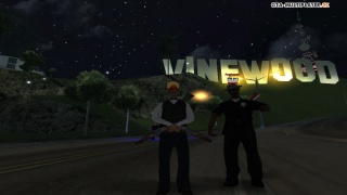 Vinewood hills at night.