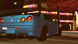 NISSAN SKYLINE R34 BACKSIDE