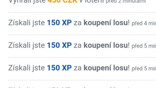 Vyhrál jsem 450czk (50losu)