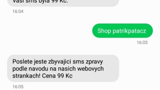 Banshee mi nevěří, že jsem SMS poslal